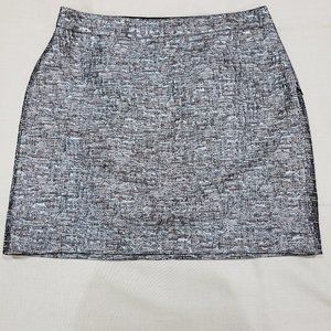 Banana Republic Silver Textured Skirt